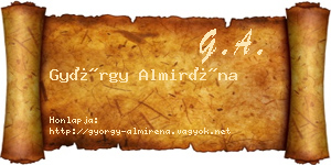György Almiréna névjegykártya